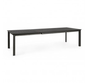Table Bizzotto Konnor 200/300x110 cm extensible anthracite