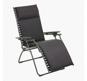 Lafuma fauteuil relax Bayanne noir Ebène